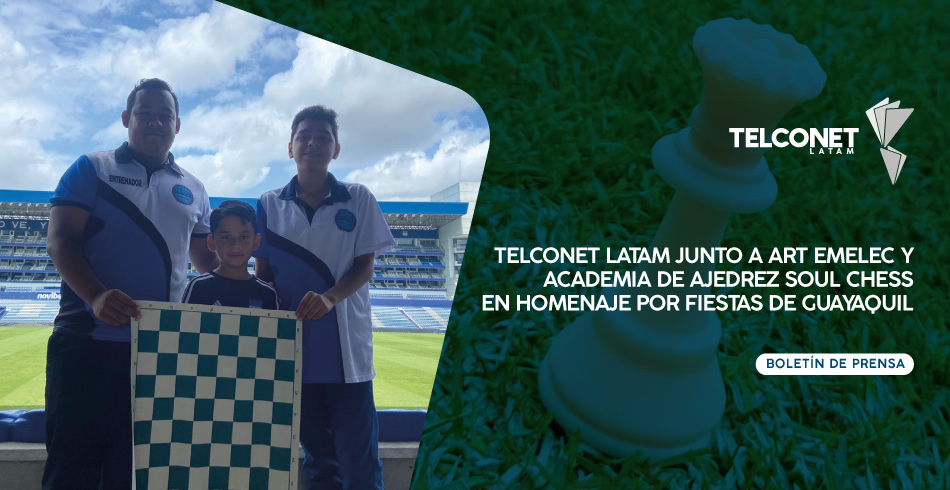 Telconet Latam junto a Art Emelec y Academia de Ajedrez Soul Chess en homenaje por fiestas de Guayaquil